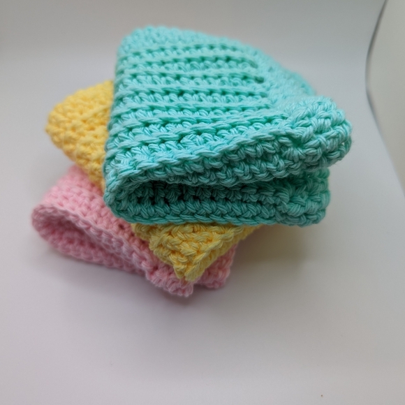 💞2/$20 HAND CRAFTED Crochetd All Purpose 100% Cottn Reusble Bath or Dish Cloths - Picture 9 of 10